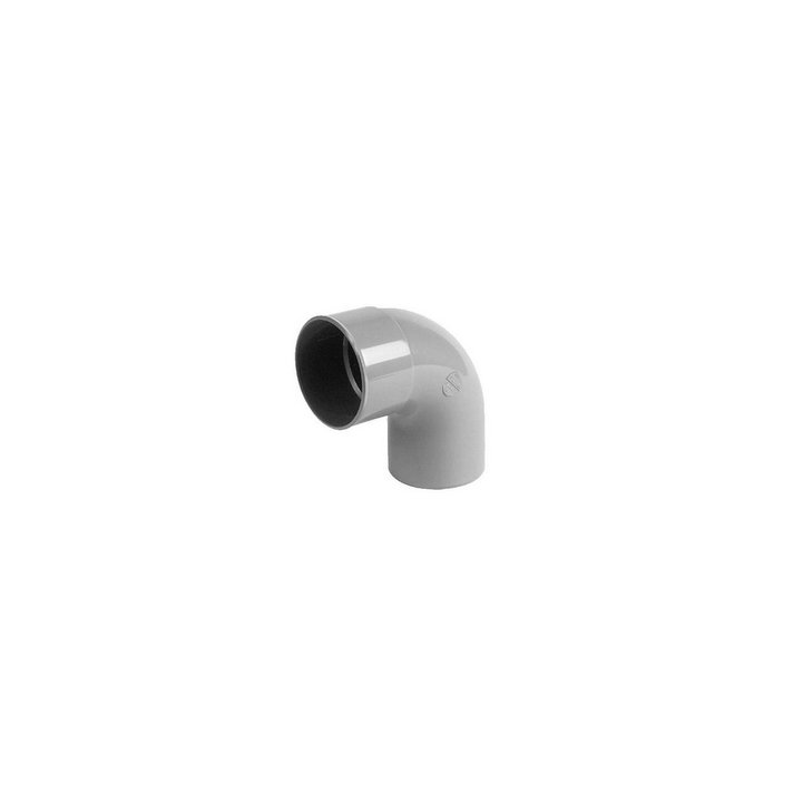 HWA-Bogen Muffe 80 mm x Spitzende 80 mm 90 Grad PVC