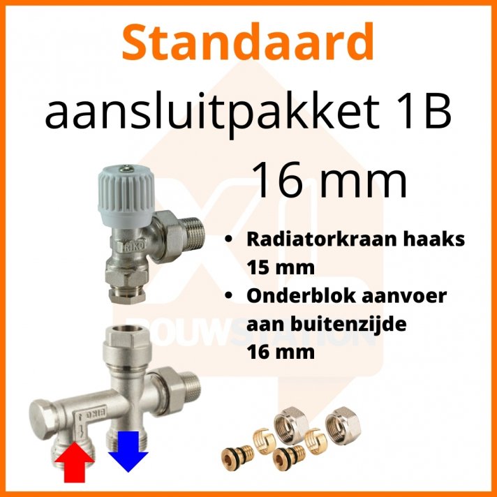 Eco 4 Standard-Anschlussset 1B für 16 mm Rohr