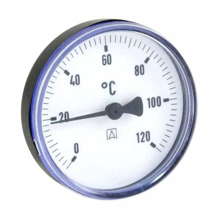 Afriso Thermometer 0–120°C Rückseitig 1/2" Ø63 mm Länge 40 mm