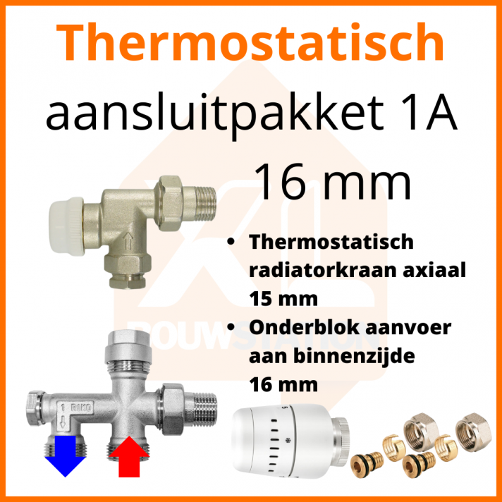 Eco 4 Thermostat M30 Anschlussset 1A für 16 mm Rohr