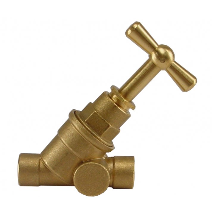 Riko Gastec-Absperrhahn 12 mm Kapillar x Kapillar ohne Entleerung