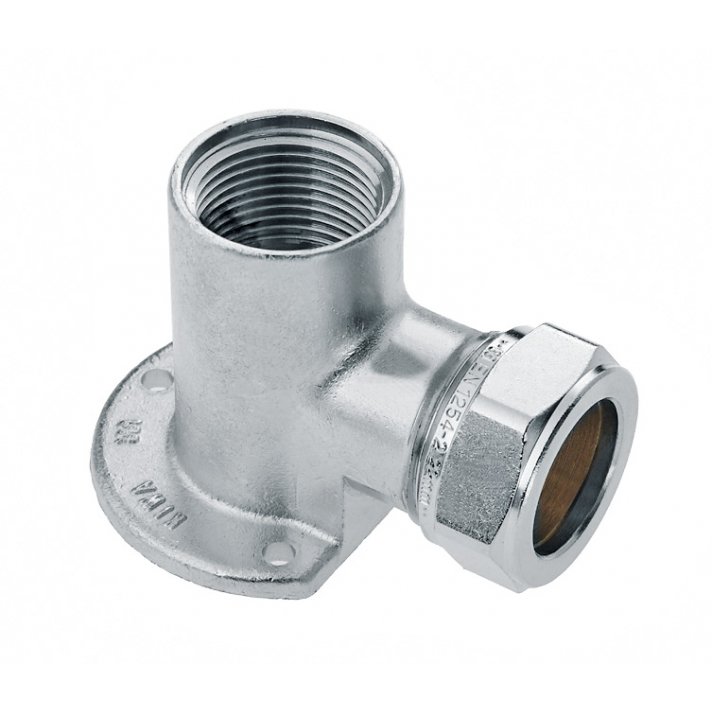 Bonfix verzinnt Innengewinde x Klemm Wandplatte | 1/2 x 15