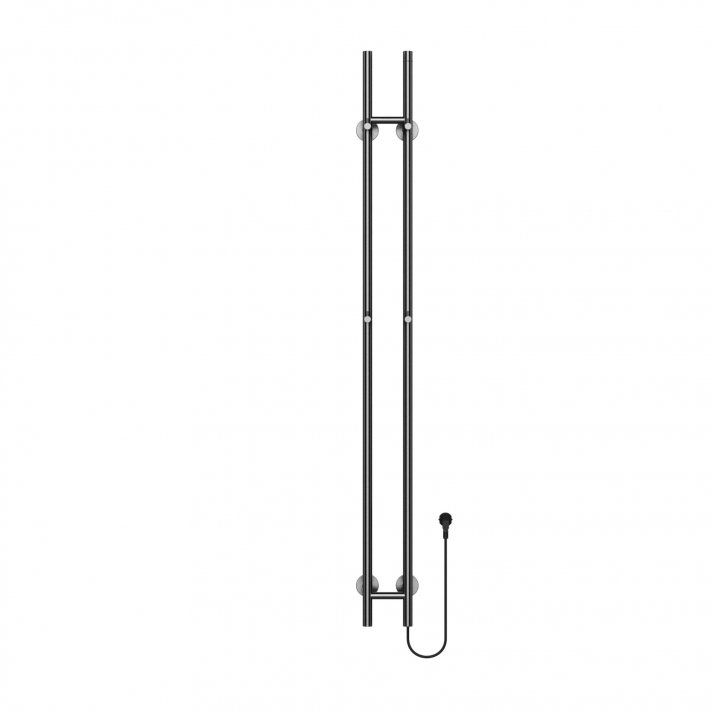 1500x168 – 120 Watt | Elektrischer Doppelstäbe-Handtuchheizkörper – Gunmetal