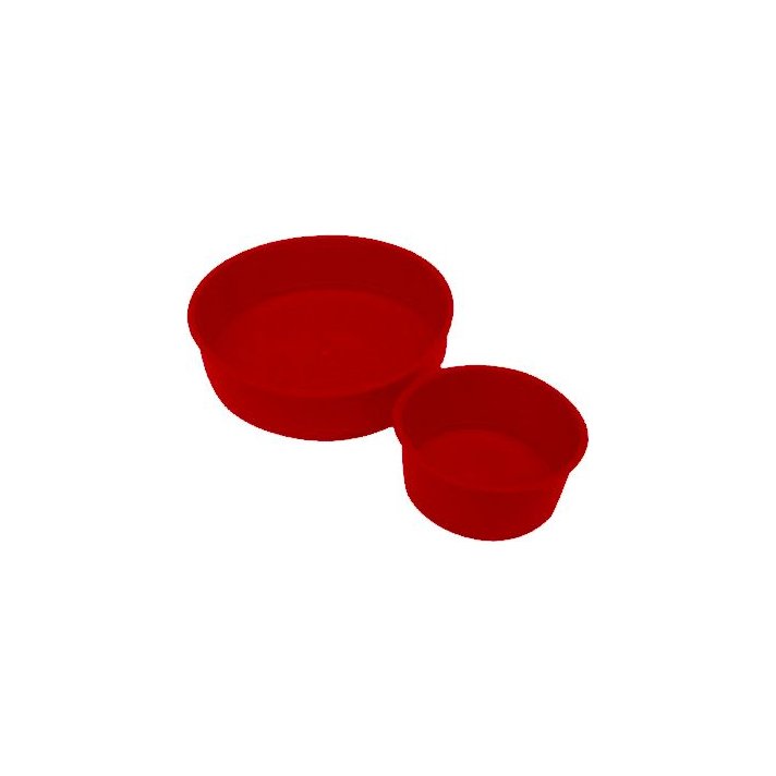 Putzdeckel Kunststoff 75 mm Rot