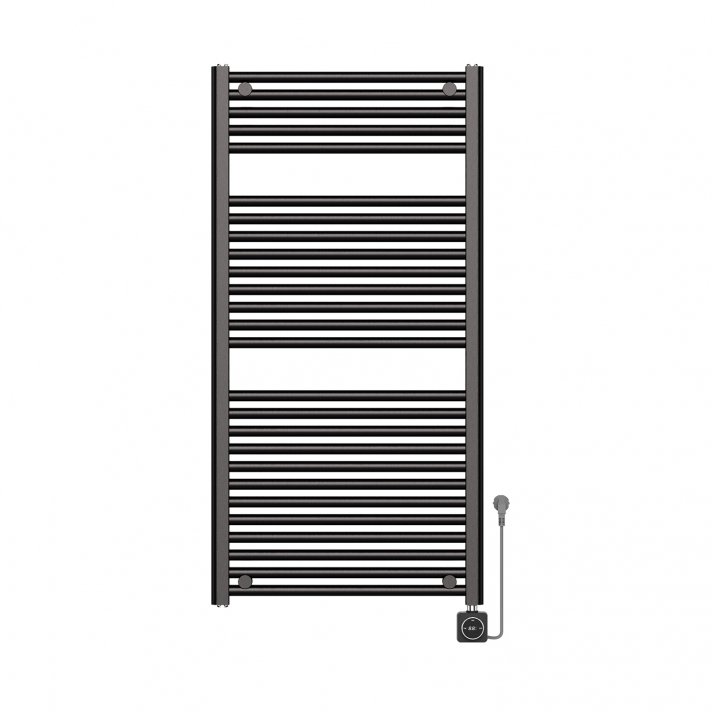 Elara Elektrischer Heizkörper Smart WiFi 118,5 x 60 cm Gunmetal