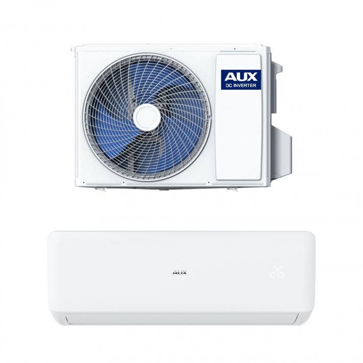 AUX Mono Split Klimaanlage – Außen- und Innengerät – 18.000 BTU / 5,1 kW – Weiß – R32 – Kühlen und Heizen