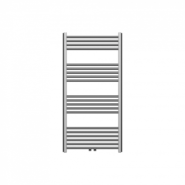 1200x600 414 Watt | Handtuchheizkörper Gunmetal Grau Mittelanschluss