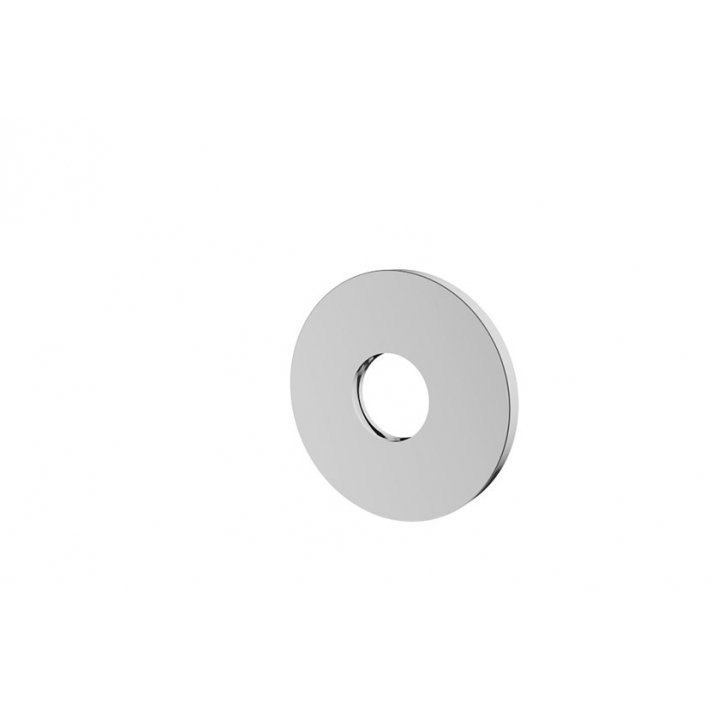 Slim Rosette Auslauf Einhebel-Waschtischarmatur 50 mm Chrom