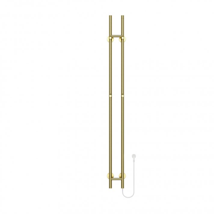 1500x168 – 120 Watt | Elektrischer Doppelstäbe-Handtuchheizkörper – Gold