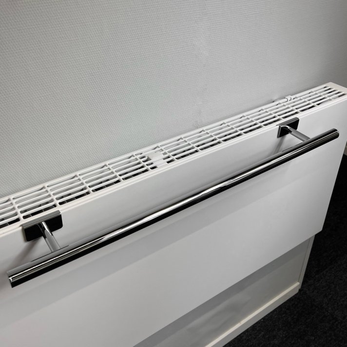 BSXL Handtuchhalter 500 mm für Heizkörper – Obenbefestigung Chrom