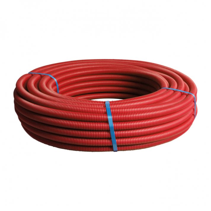 HS pex-al-pex Mehrschichtverbundrohr mit mantel | Rot | 16 x 2.0 | Rol 50 meter