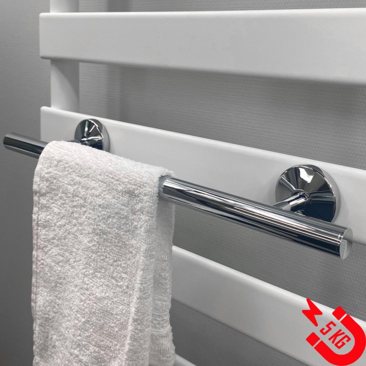 BSXL Magnetisches 800 mm Handtuchregal für Heizkörper – Chrom