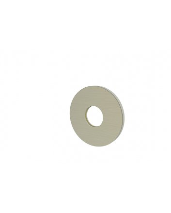 Slim Rosette Auslauf Einhebel-Waschtischarmatur 50 mm Gebürsteter Stahl