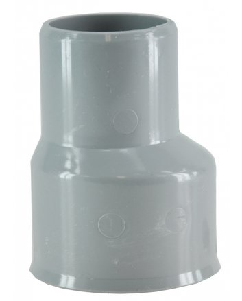 Reparaturmuffe 125 mm x Reduzierter Stutzen 118 mm PVC