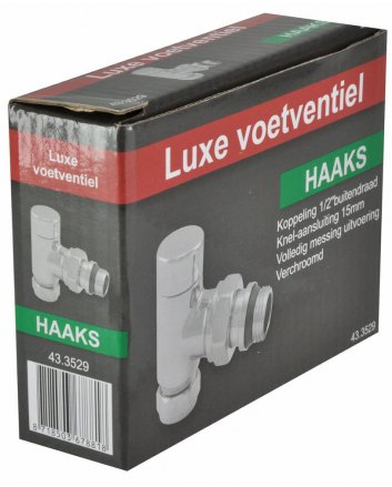 Luxus Regel-T-Stück 1/2" x 15 mm (M22) Klemm, winklig, Chrom