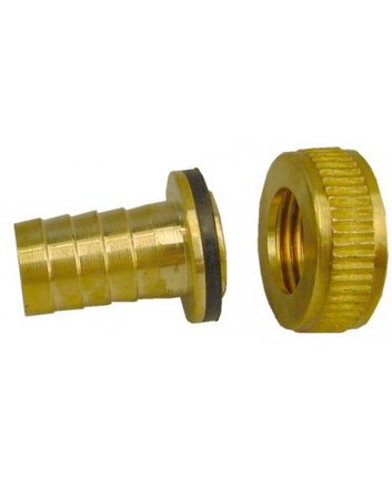 Riko Messing-Schlauchverschraubungsset 1/2 x 3/4 mit Sicherungsring