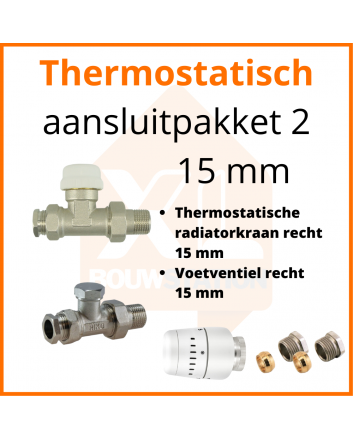 Eco 4 Thermostat M30 Anschlussset 2 für 15 mm Rohr