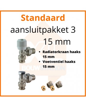 Eco 4 Standard-Anschlussset 3 für 15 mm Rohr