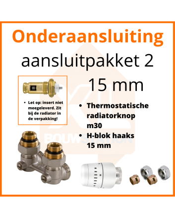 Eco 8 Thermostat-Anschlussset 2 für 15 mm Rohr
