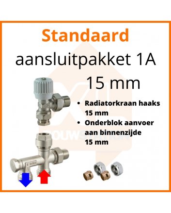 Eco 4 Standard-Anschlussset 1A für 15 mm Rohr