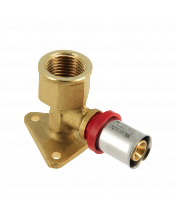 Bonfix Innengewinde x Alu-Press Wandplatte | 1/2 x 16 | Höhe 47 mm