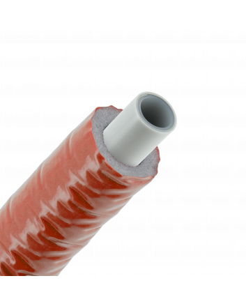 Bonfix Alu-Press Mehrschichtverbundrohr isoliert | Rot | 16 x 2.0 | Rolle 50 meter