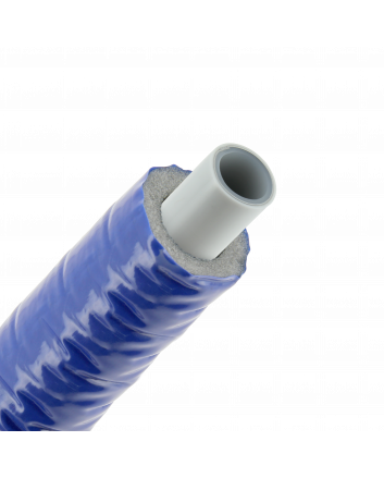 Bonfix Alu-Press Mehrschichtverbundrohr isoliert | Blau | 26 x 3.0 | Rolle 50 meter
