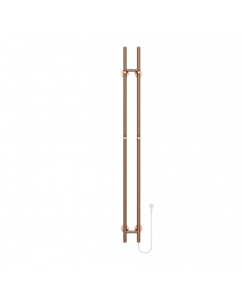 1500x168 – 120 Watt | Elektrischer Doppelstäbe-Handtuchheizkörper – Kupfer