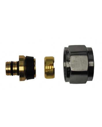 Luxus Adapter 16 x 2,0 mm Eurokonus, Gebürsteter Stahl