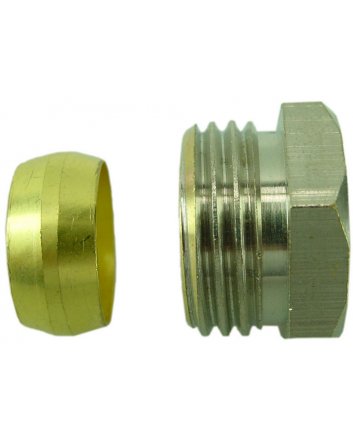 Klemmset 1/2" x 15 mm, vernickelt