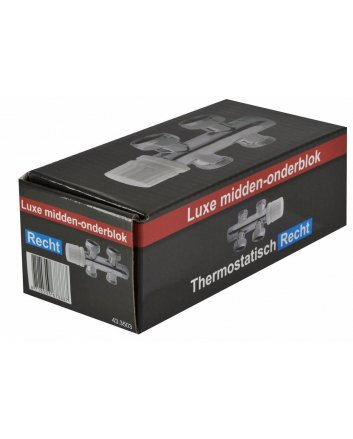 Thermostat-Unterblock 3/4", gerade, Chrom