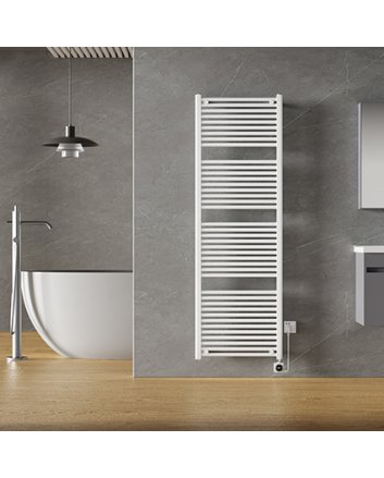 Elara Elektrischer Heizkörper Smart WiFi 181,7 x 60 cm Glanzweiß