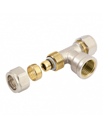 Bonfix Alu-Klemm x Innengewinde x Alu-Klemm T-Stück reduziert | 20 x 3/4 x 16