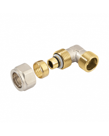 Bonfix Außengewinde x Alu-Klemm Winkelstück | 3/4 x 25