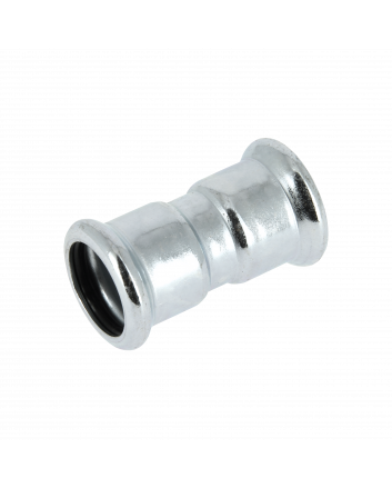 Bonfix Stahlverzinkt Press gerade Kupplung (Heizung) | 35 x 35
