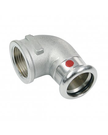 Bonfix Stahlverzinkt Innengewinde x Press Winkelstück (Heizung) | 3/4 x 22