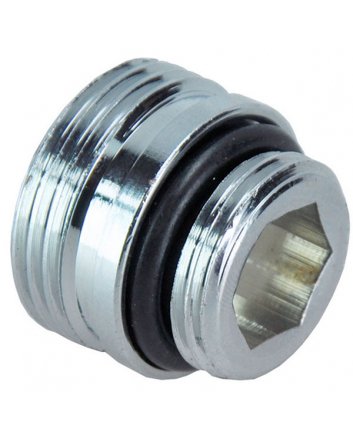 Adapter 3/4" x 1/2", Mittelunteranschluss, Chrom