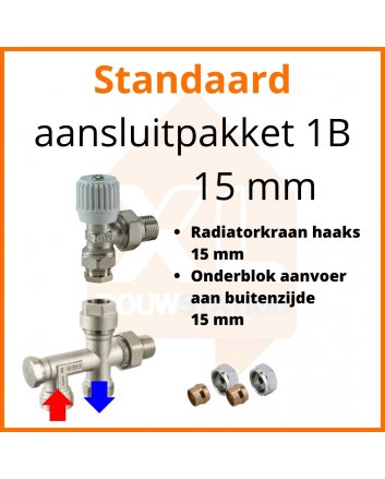 Eco 4 Standard-Anschlussset 1B für 15 mm Rohr