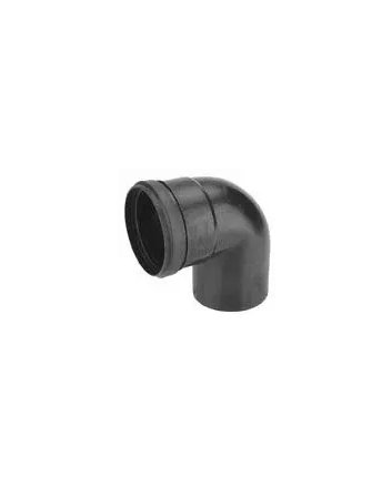 BM-Air Luftbogen 90° x Ø80 mm M/S Schwarz PP
