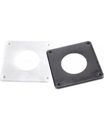 Wandplatten-Set (Gitter) PE Schwarz & Weiß Ø130 mm