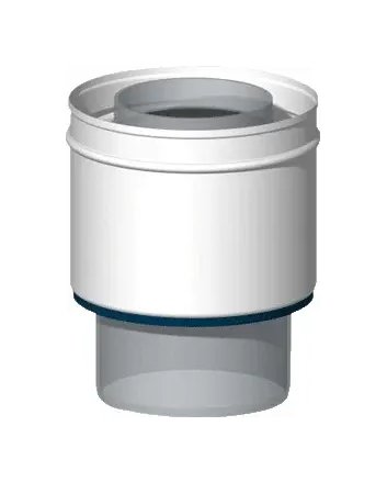 MiniFlex Übergangsstück Ø80/80 – Ø60/100 mm Flexibles Aluminium
