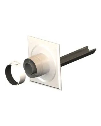 MiniFlex Schachtanschluss + Träger Ø60/100 mm Konzentrisch