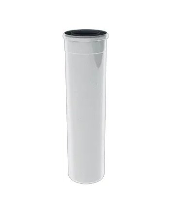 TwinSafe Konzentrisches Rohr Länge 1000 mm x Ø60/100 mm Weiß PP