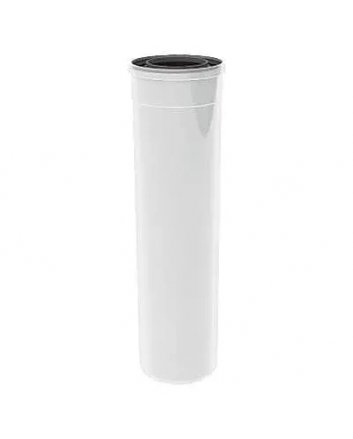 TwinSafe Konzentrisches Rohr Länge 2000 mm x Ø80/125 mm Weiß PP