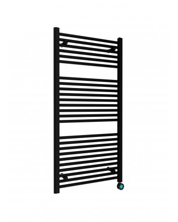 Best-Design Senden-Black Elektrischer Handtuchheizkörper Schwarz 640 W 1200x600