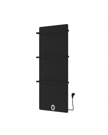 Best-Design Brenner-Black Elektrischer Designheizkörper Mattschwarz 750 W 1200x600
