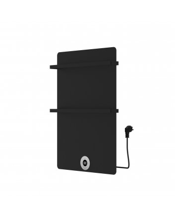 Best-Design Brenner-Black Elektrischer Designheizkörper matt-schwarz 300W 700x500