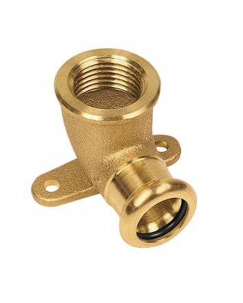 Bonfix Rotkupfer Innengewinde x Press Wandplatte (Wasser) | 1/2 x 22