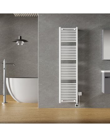 Elara Elektrischer Heizkörper Smart WiFi 181,7 x 45 cm Glanzweiß