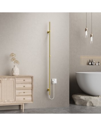 1500x63 – 120 Watt | Elektrischer Stab-Handtuchheizkörper – Gold